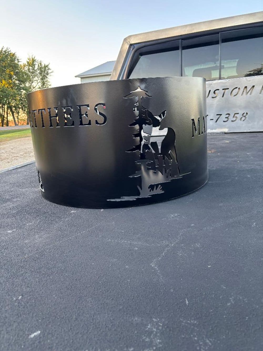 Custom CNC-Cut Firepit for Unique Gifting