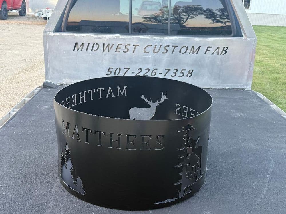 Custom CNC-Cut Firepit for Unique Gifting