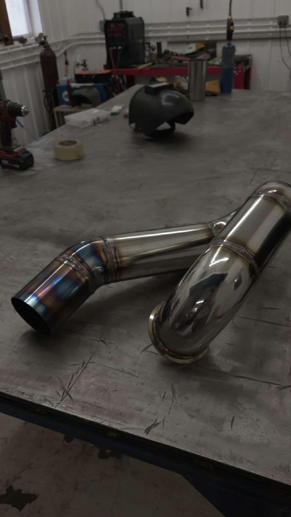 Project Custom Hood Exit Exhaust Installation for Dodge Truck in Zumbrota image